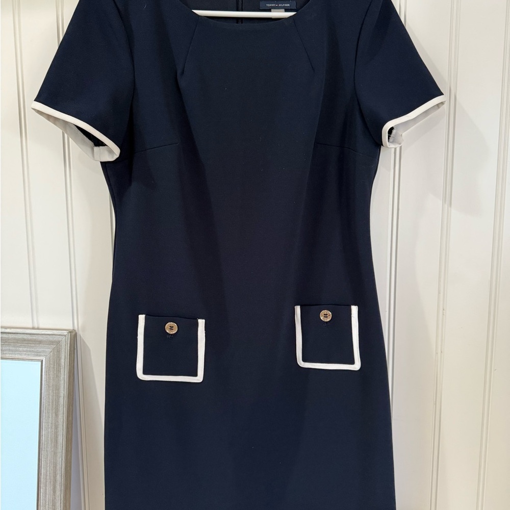 Tommy Hilfiger, Women's Colorblocked Pocket Sheath Dress